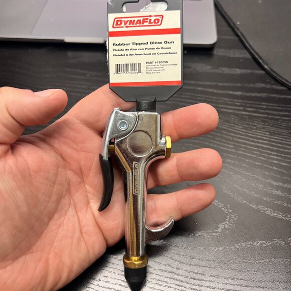 DynaFlo 430096 - 1" Reach‎ Steel Rubber Tip Blow Tool - Picture 2 of 6